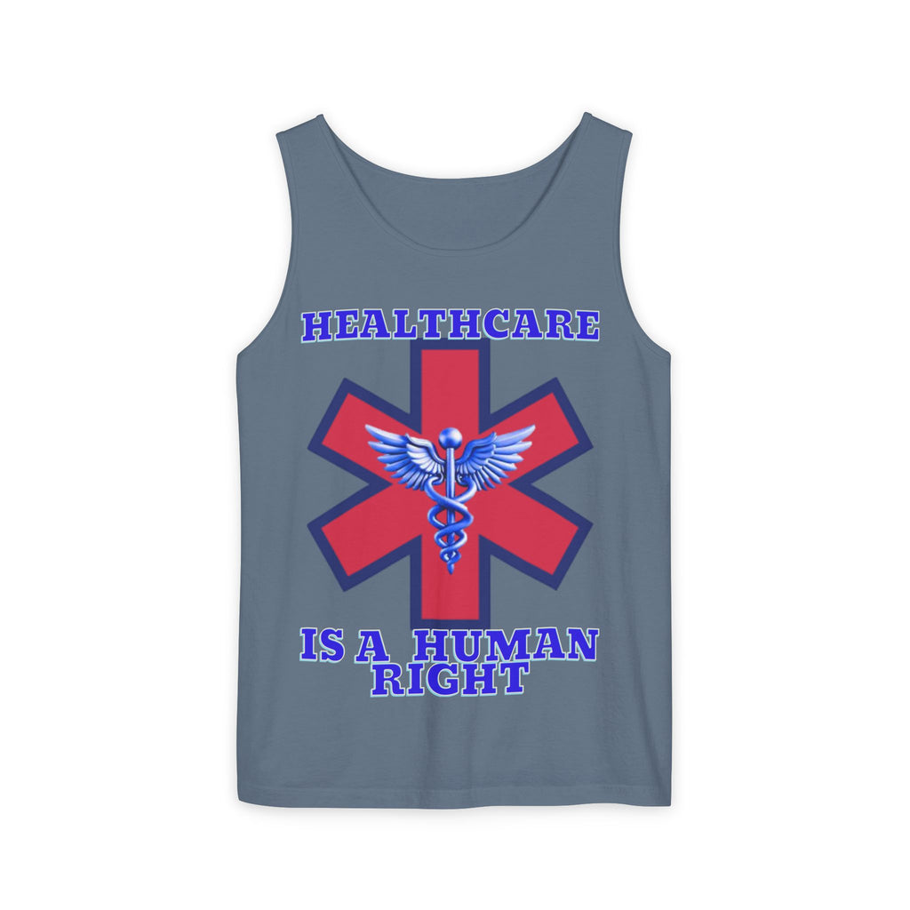 Healthcare is a Human Right Unisex Cotton Tank Top