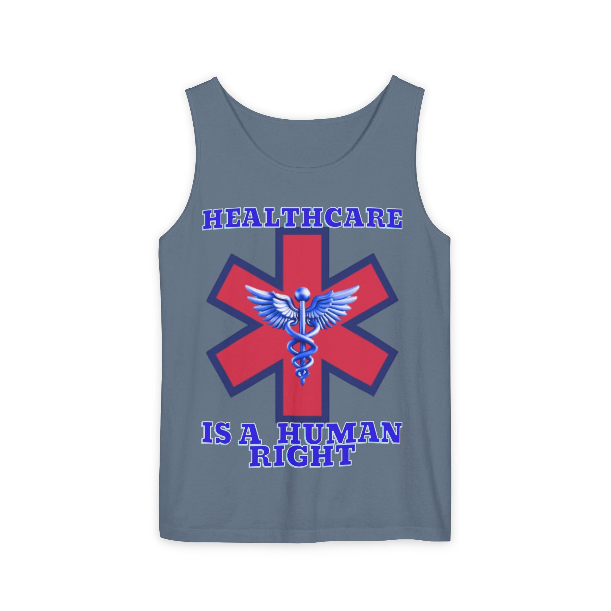 Healthcare is a Human Right Unisex Cotton Tank Top
