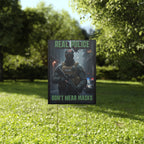 Real Police Don't Wear Masks 18"X24" Plastic Protest Yard Sign w/Wire Stand
