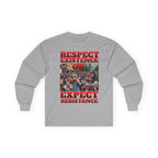 Respect Existence or Expect Resistance Long Sleeve Cotton Gildan Tee