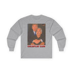 Trump and Epstein Coldplay Cam Long Sleeve Cotton Gildan Tee