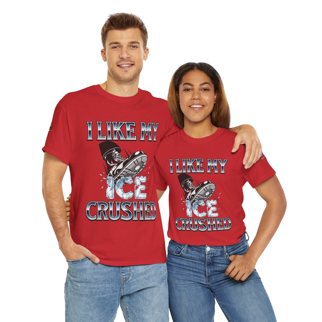 I Like My ICE Crushed Unisex Heavy Cotton Gildan Tee, Casual Wear, Gift for Activists, Comfortable Protest Wear