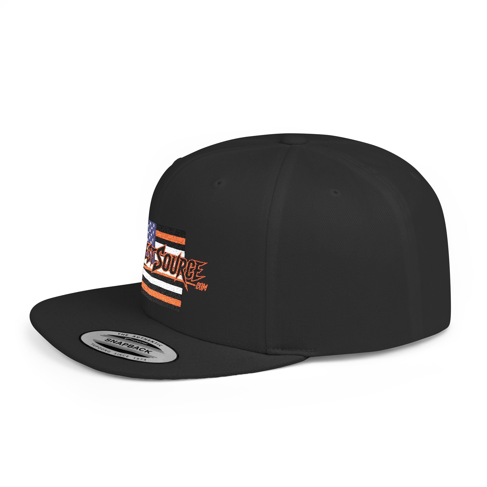 Protest Source Flat Bill Embroidered Snapback Hat, Protest Wear, Gift for Activists, Unisex One Size Fits All