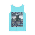 Closed Due to the Rise of Fascism Unisex Cotton Tank Top