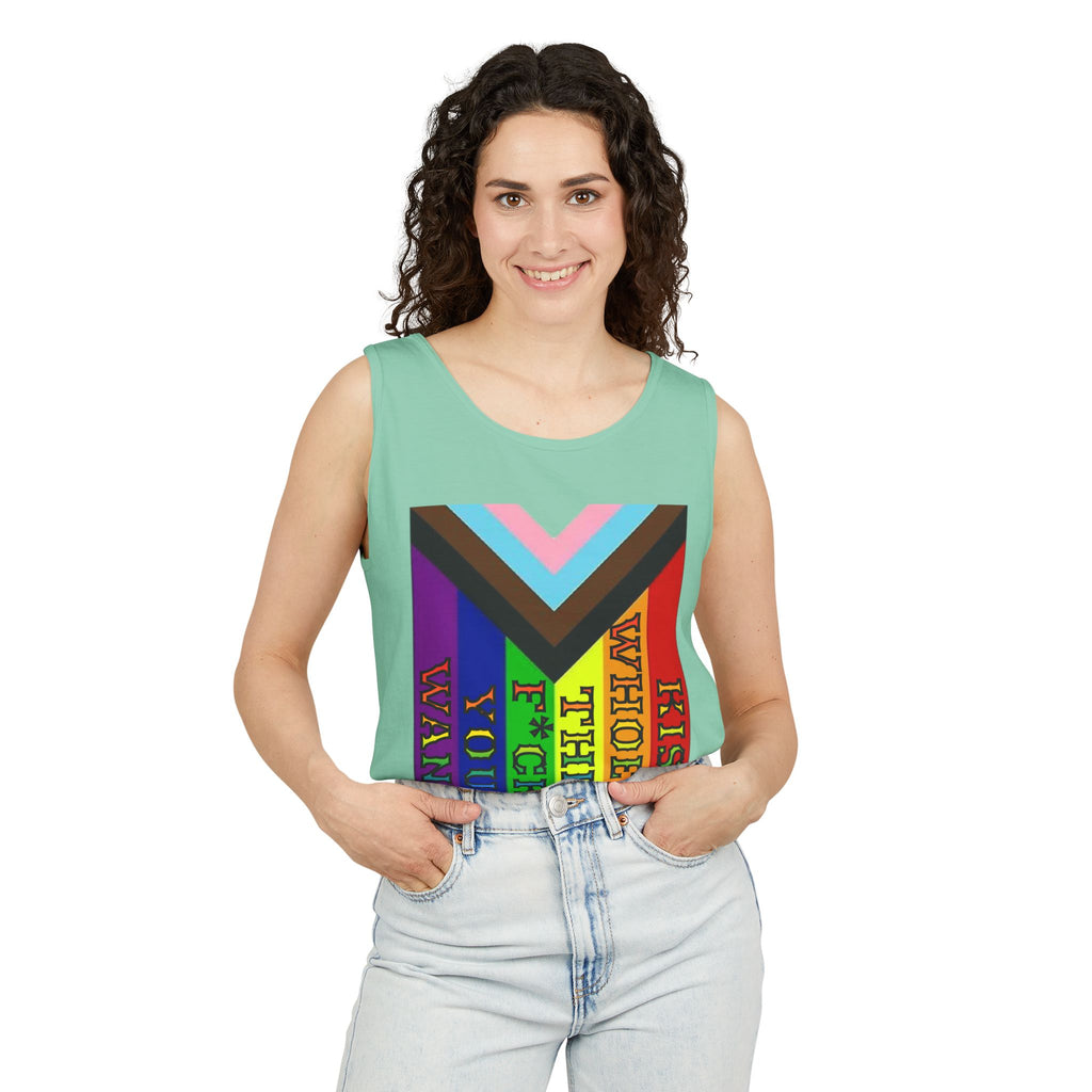 Kiss Whoever The F*ck You Want Unisex Cotton Tank Top