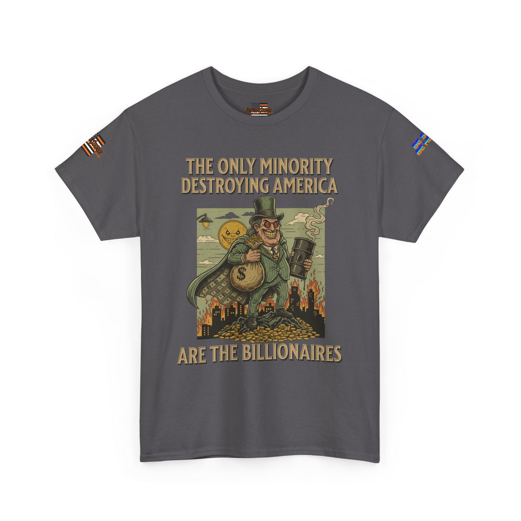 The Only Minority Destroying America Unisex Heavy Cotton Gildan Tee, Casual Wear, Gift for Activists, Comfortable Protest Wear