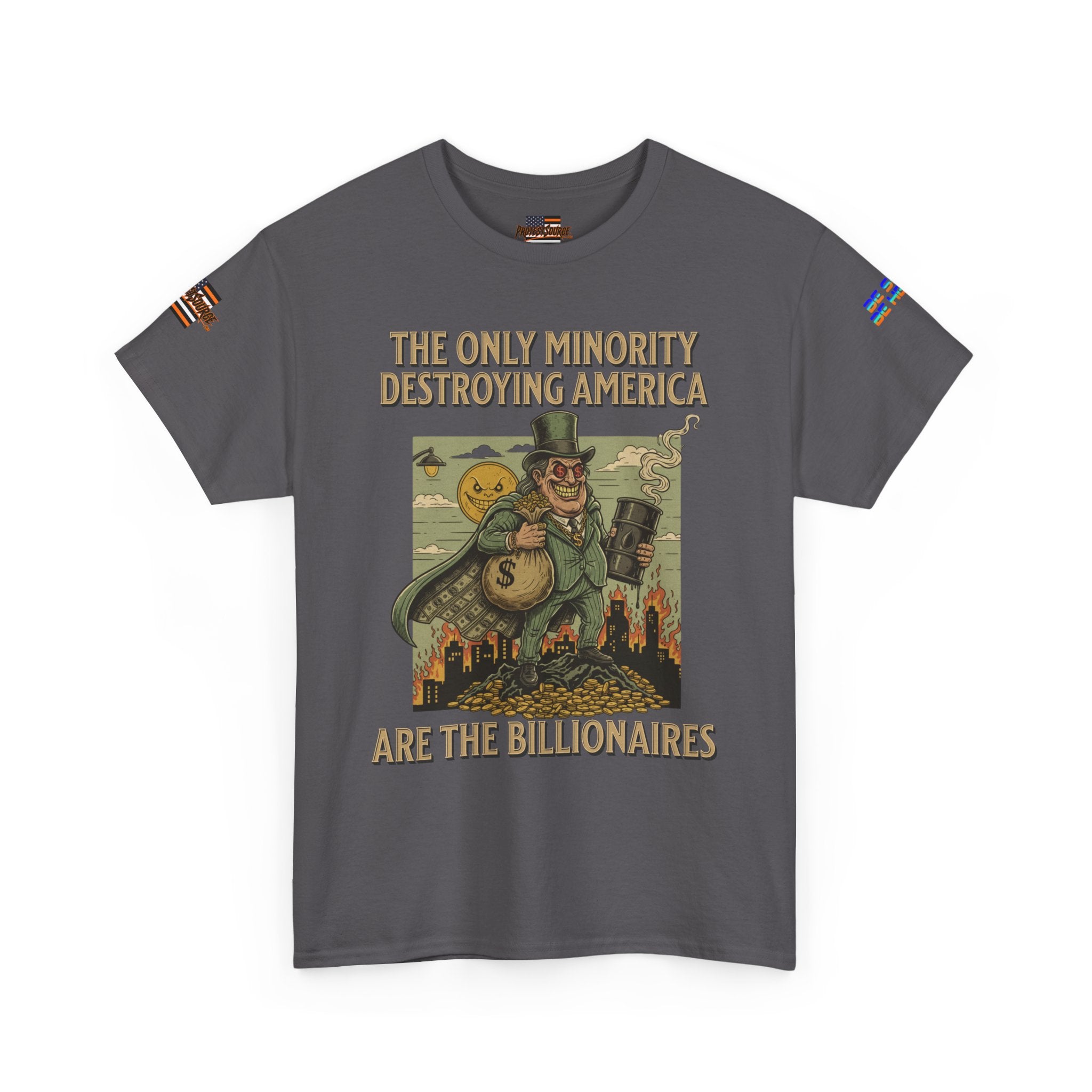 The Only Minority Destroying America Unisex Heavy Cotton Gildan Tee, Casual Wear, Gift for Activists, Comfortable Protest Wear