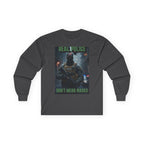 Real Police Don't Wear Masks Long Sleeve Cotton Gildan Tee