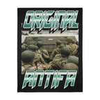 Original Antifa 60" X 80" Velveteen Microfiber Blanket