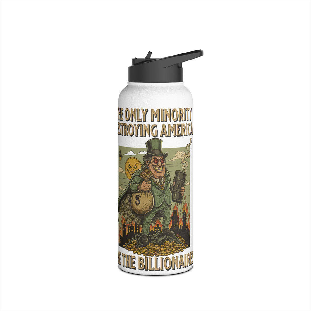 The Only Minority Destroying America Insulated  32 oz. Water Bottle, Perfect for Activists, Protests, Commuters, Gifts, and Daily Use