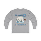 The Wrong ICE is Disappearing Long Sleeve Cotton Gildan Tee