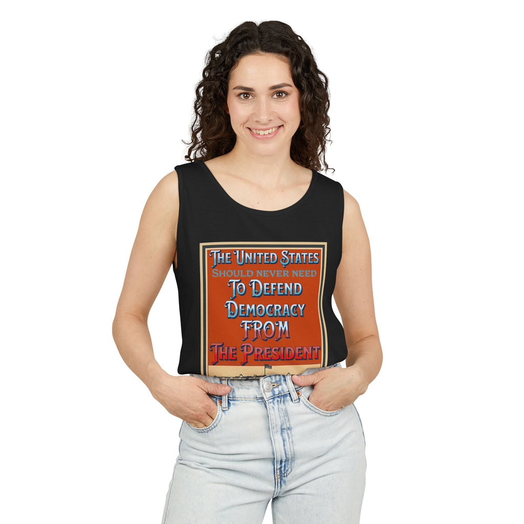 Defending Democracy Unisex Cotton Tank Top