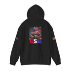 No Kings in the USA Unisex Heavy Blend Gildan Hoodie Sweatshirt, Casual Wear, Gift for Activists, Comfortable Protest Wear