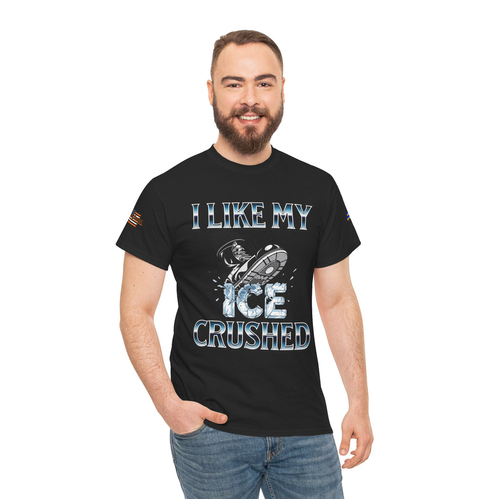 I Like My ICE Crushed Unisex Heavy Cotton Gildan Tee, Casual Wear, Gift for Activists, Comfortable Protest Wear