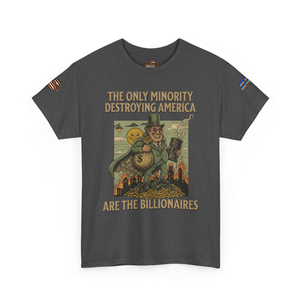 The Only Minority Destroying America Unisex Heavy Cotton Gildan Tee, Casual Wear, Gift for Activists, Comfortable Protest Wear