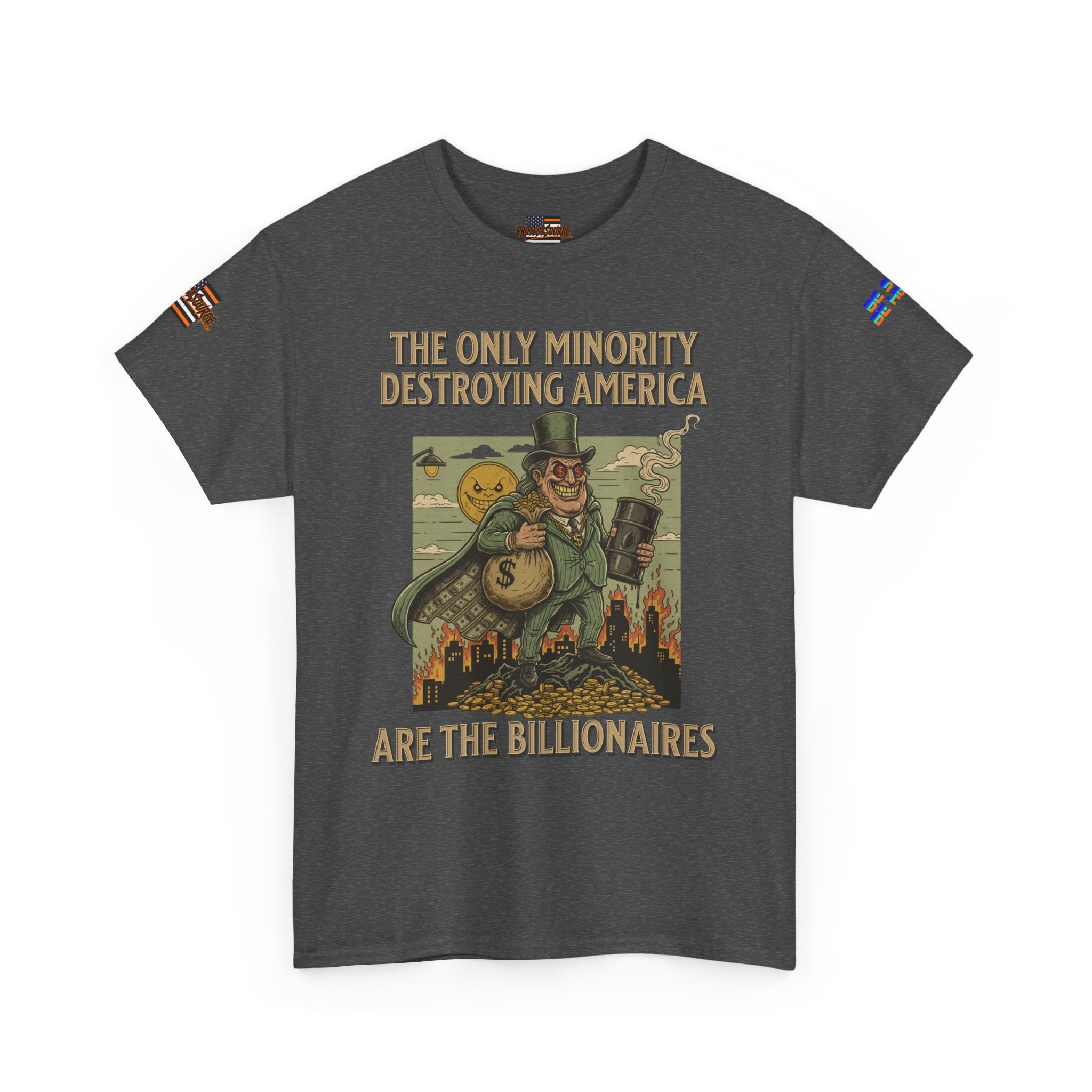The Only Minority Destroying America Unisex Heavy Cotton Gildan Tee, Casual Wear, Gift for Activists, Comfortable Protest Wear