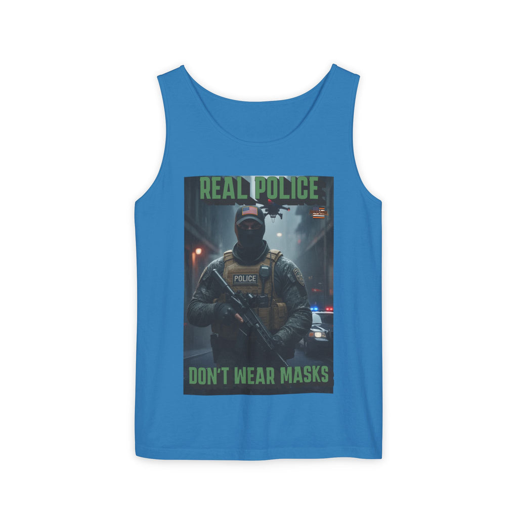 Real Police Don't Wear Masks Unisex Cotton Tank Top