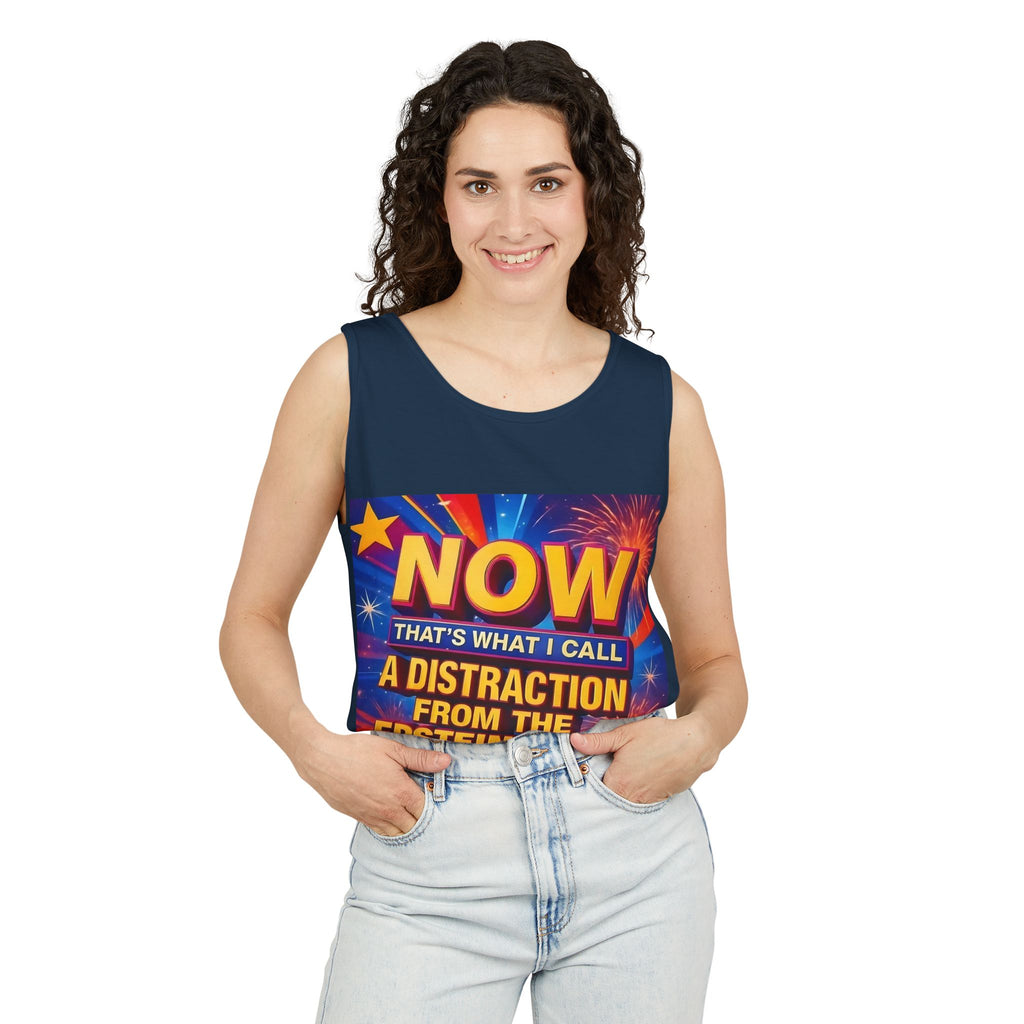 Now That's What I Call A Distraction Unisex Cotton Tank Top