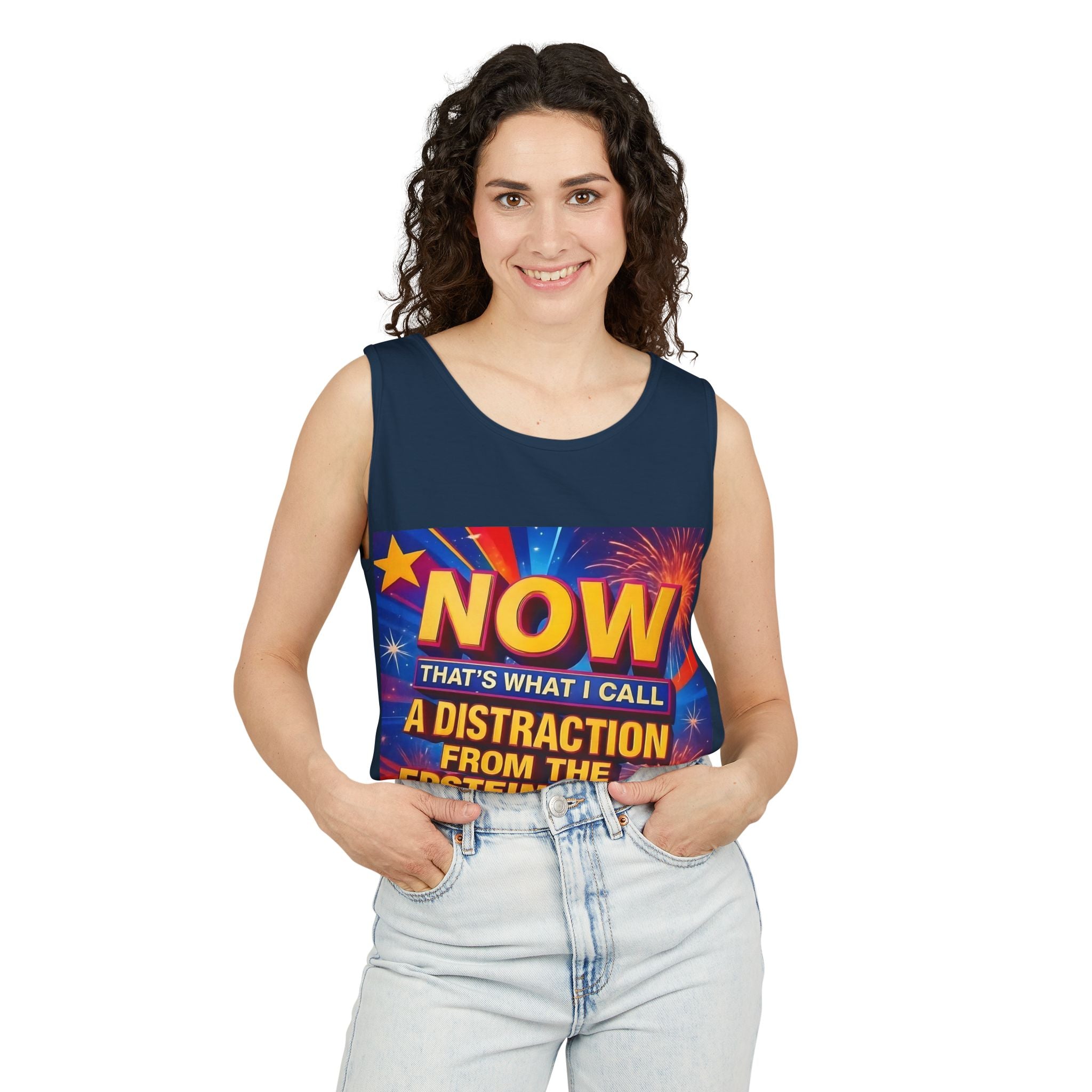Now That's What I Call A Distraction Unisex Cotton Tank Top