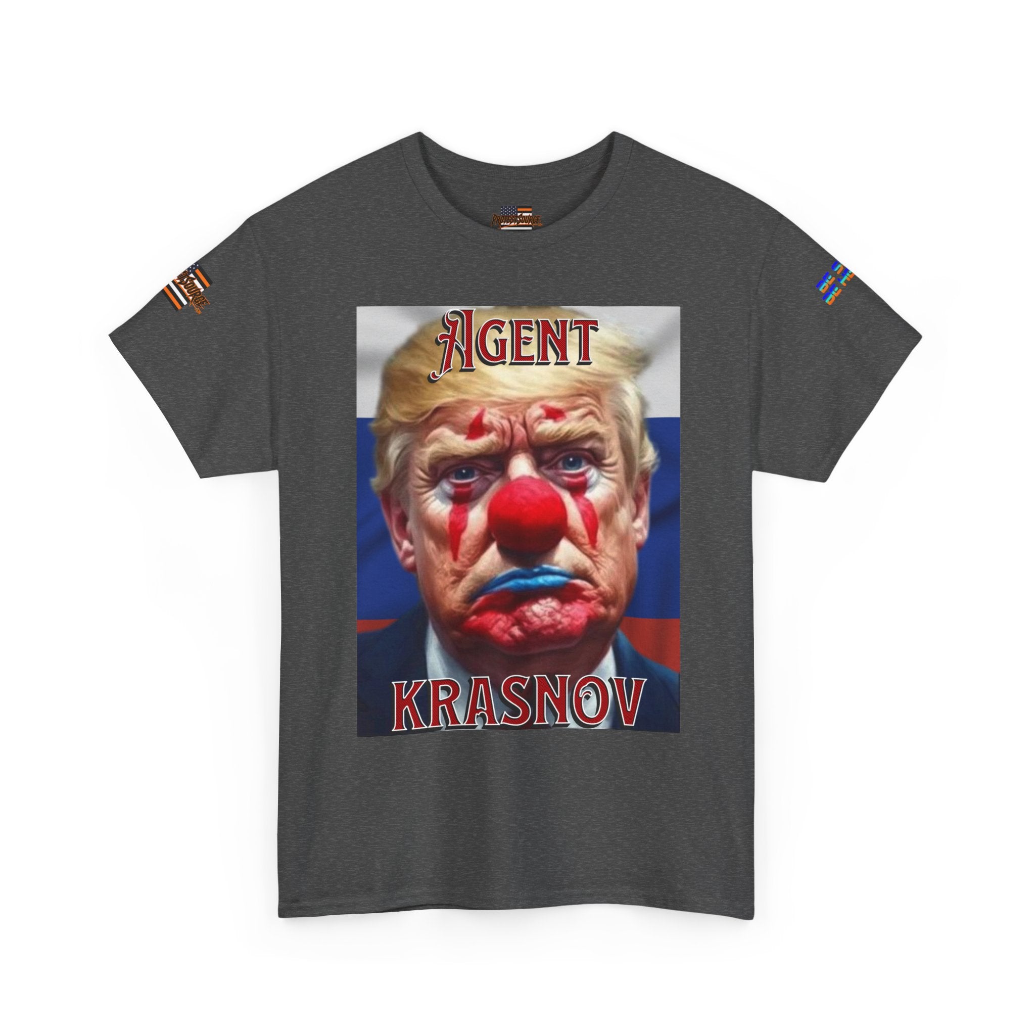 Agent Krasnov Unisex Heavy Cotton Gildan Tee, Casual Wear, Gift for Activists, Comfortable Protest Wear