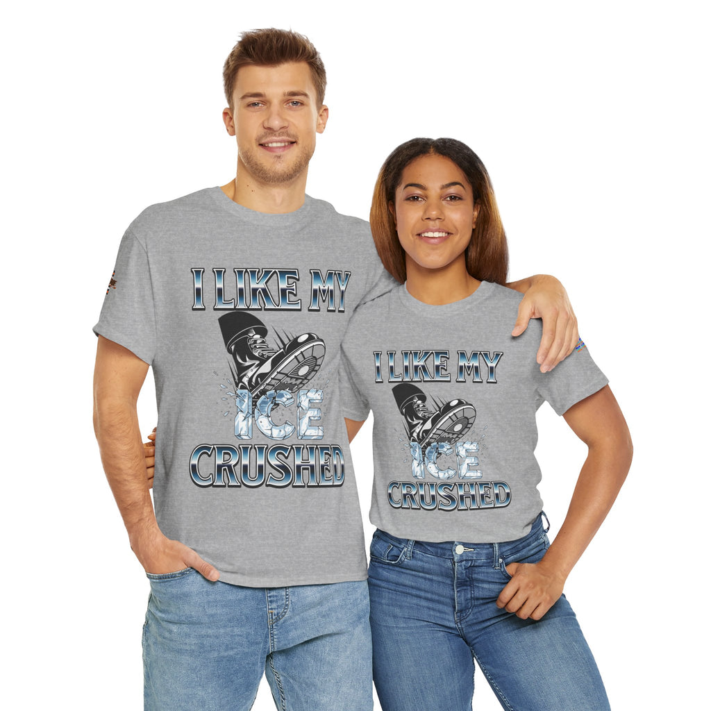 I Like My ICE Crushed Unisex Heavy Cotton Gildan Tee, Casual Wear, Gift for Activists, Comfortable Protest Wear
