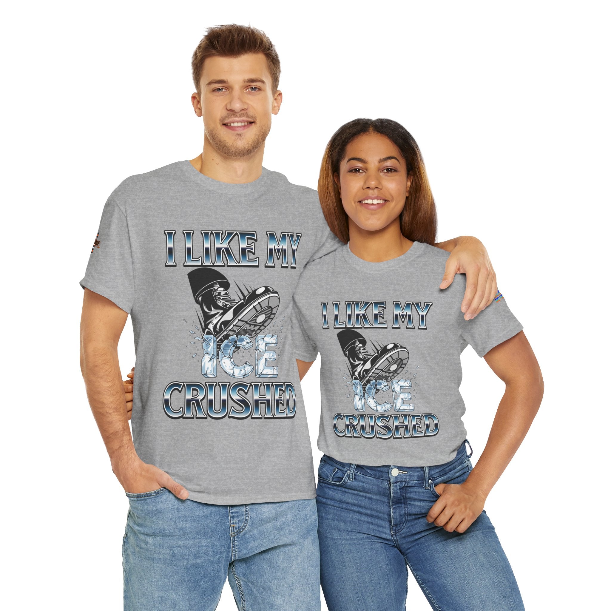 I Like My ICE Crushed Unisex Heavy Cotton Gildan Tee, Casual Wear, Gift for Activists, Comfortable Protest Wear