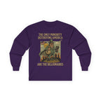 The Only Minority Destroying America Long Sleeve Cotton Gildan Tee