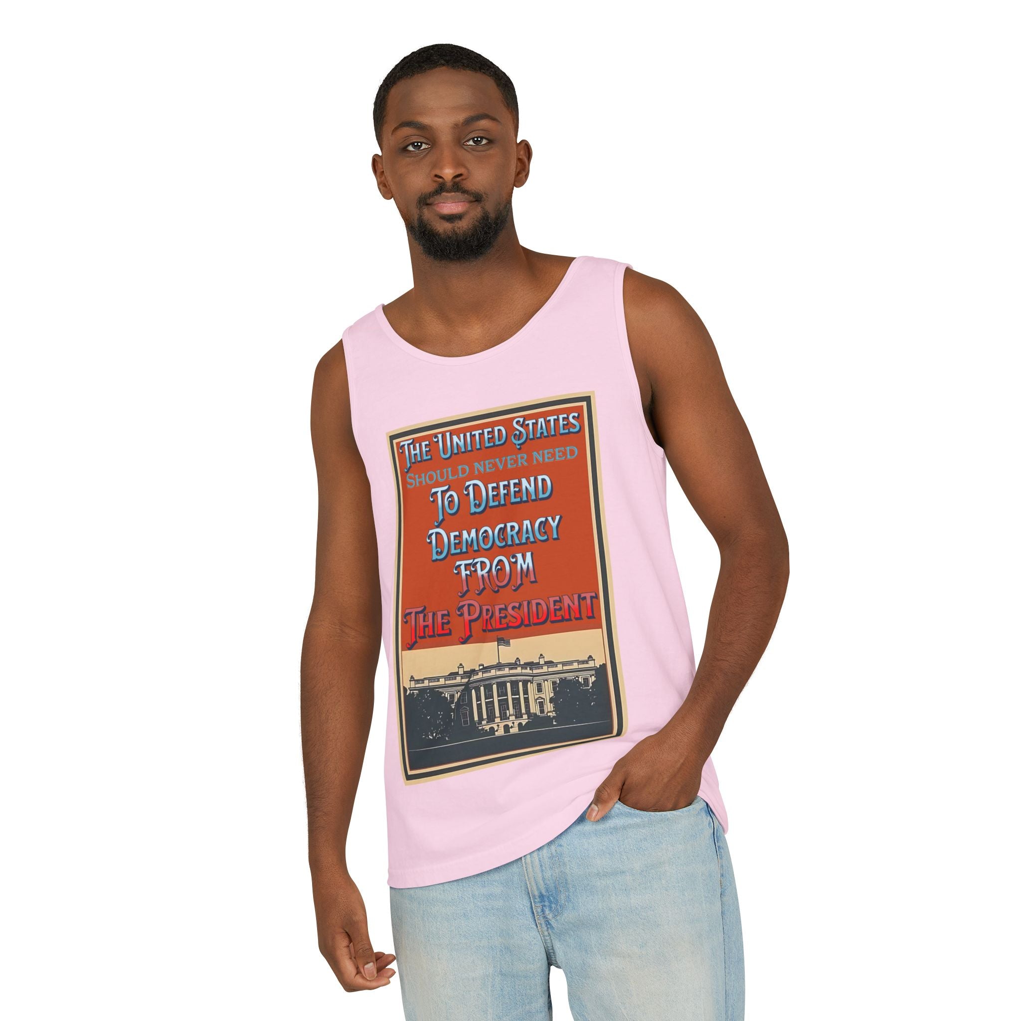 Defending Democracy Unisex Cotton Tank Top