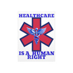 Healthcare Is A Human Right 18" X 24" Durable Foam Board Protest Sign