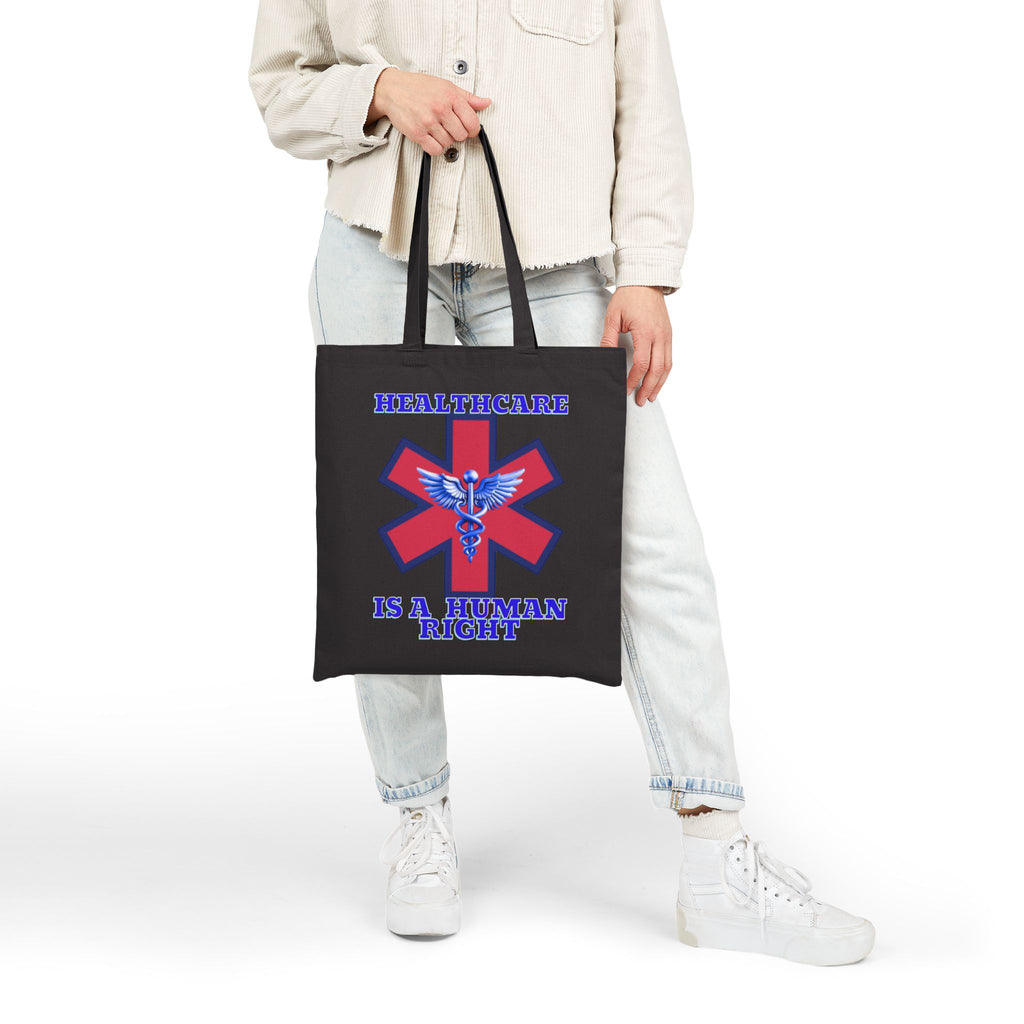 Healthcare is a Human Right Cotton Canvas Tote Bag