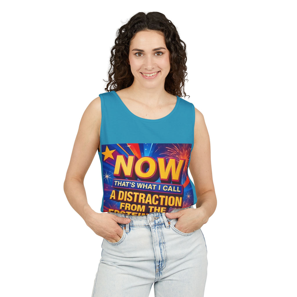 Now That's What I Call A Distraction Unisex Cotton Tank Top