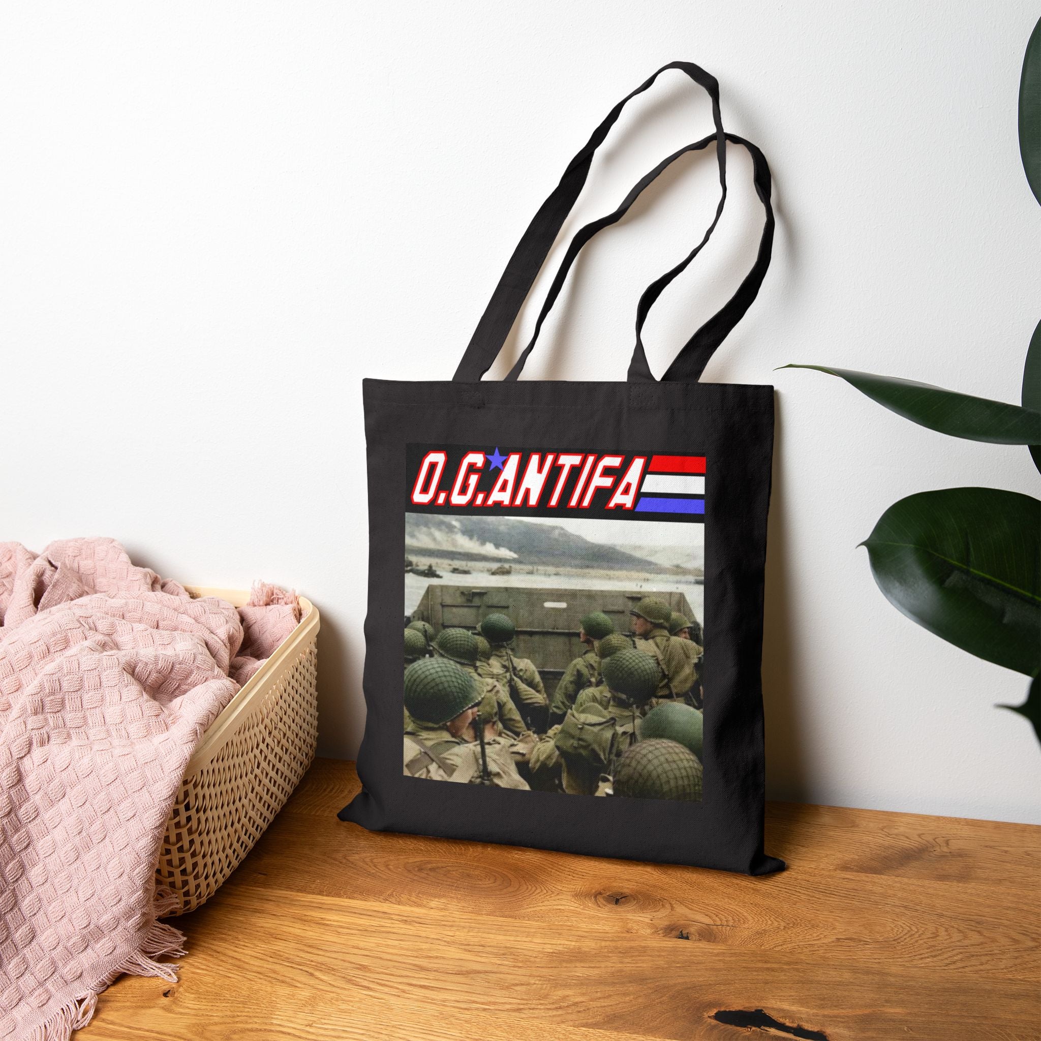Original Antifa Cotton Canvas Tote Bag