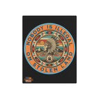 Nobody Is Illegal On Stolen Land 16"X20" Aluminum Metal Protest Sign