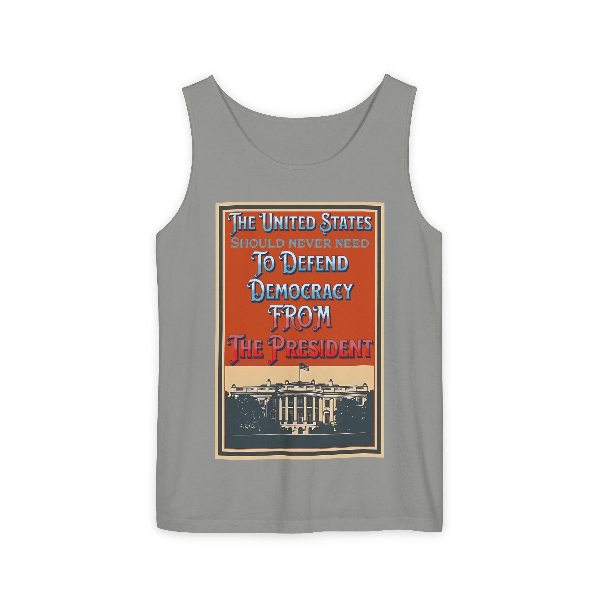 Defending Democracy Unisex Cotton Tank Top