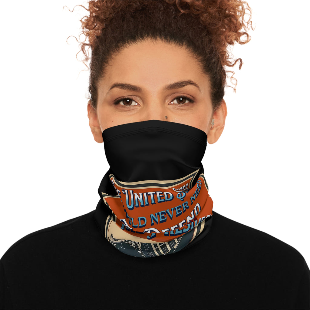 Defending Democracy Winter Neck Gaiter with Drawstring
