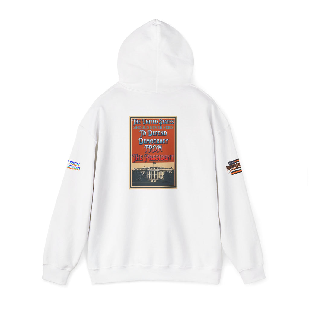 Defending Democracy Unisex Heavy Blend Gildan Hoodie Sweatshirt