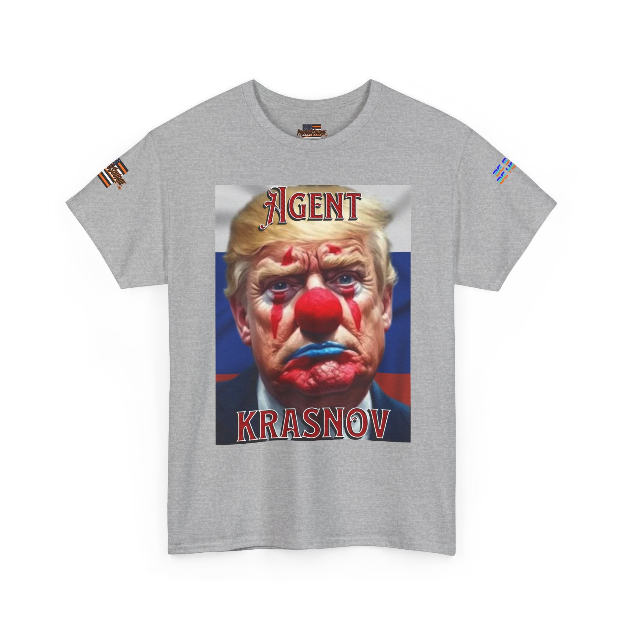 Agent Krasnov Unisex Heavy Cotton Gildan Tee, Casual Wear, Gift for Activists, Comfortable Protest Wear