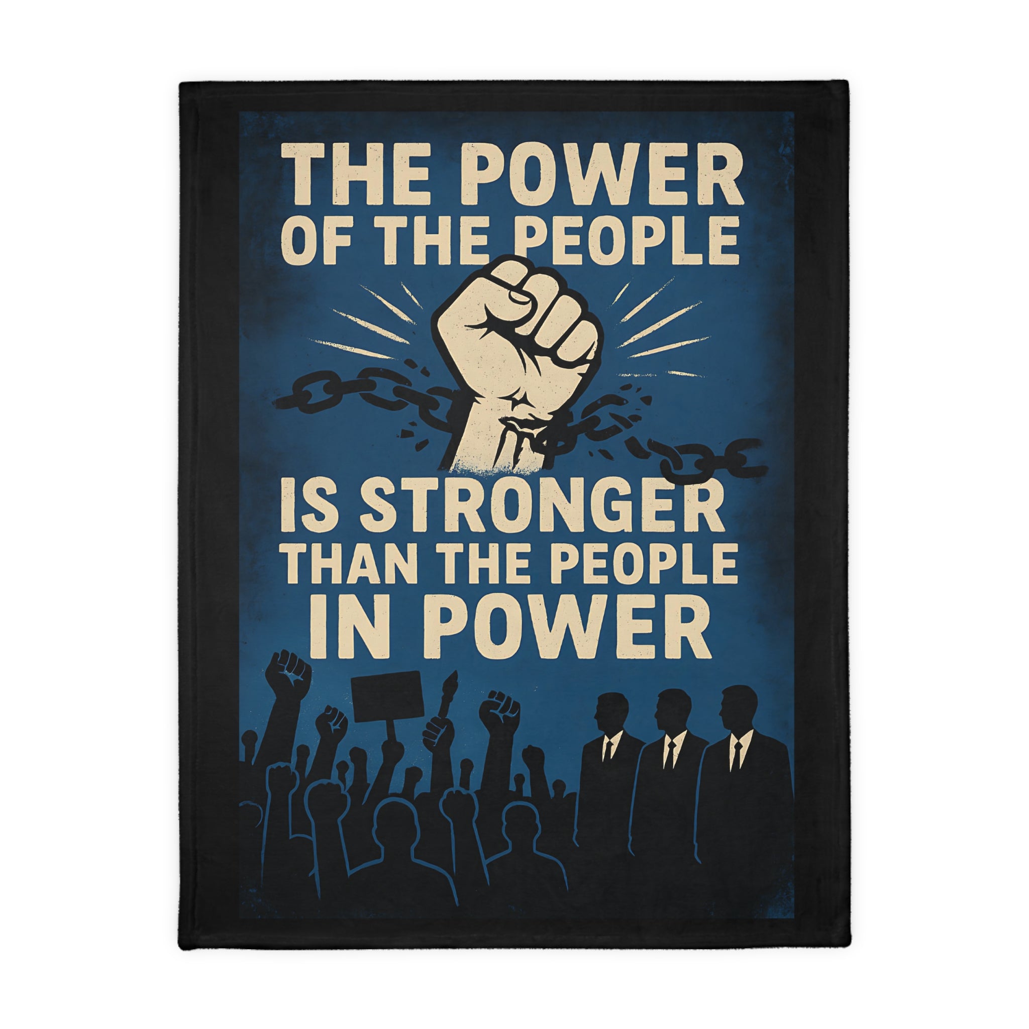 The Power of the People 60" x 80" Velveteen Microfiber Blanket
