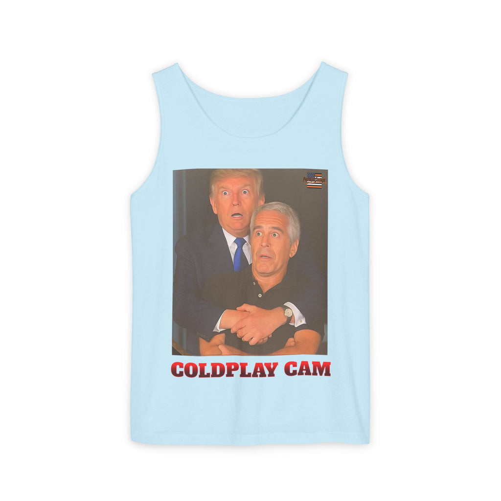 Trump and Epstein Coldplay Cam Unisex Cotton Tank Top