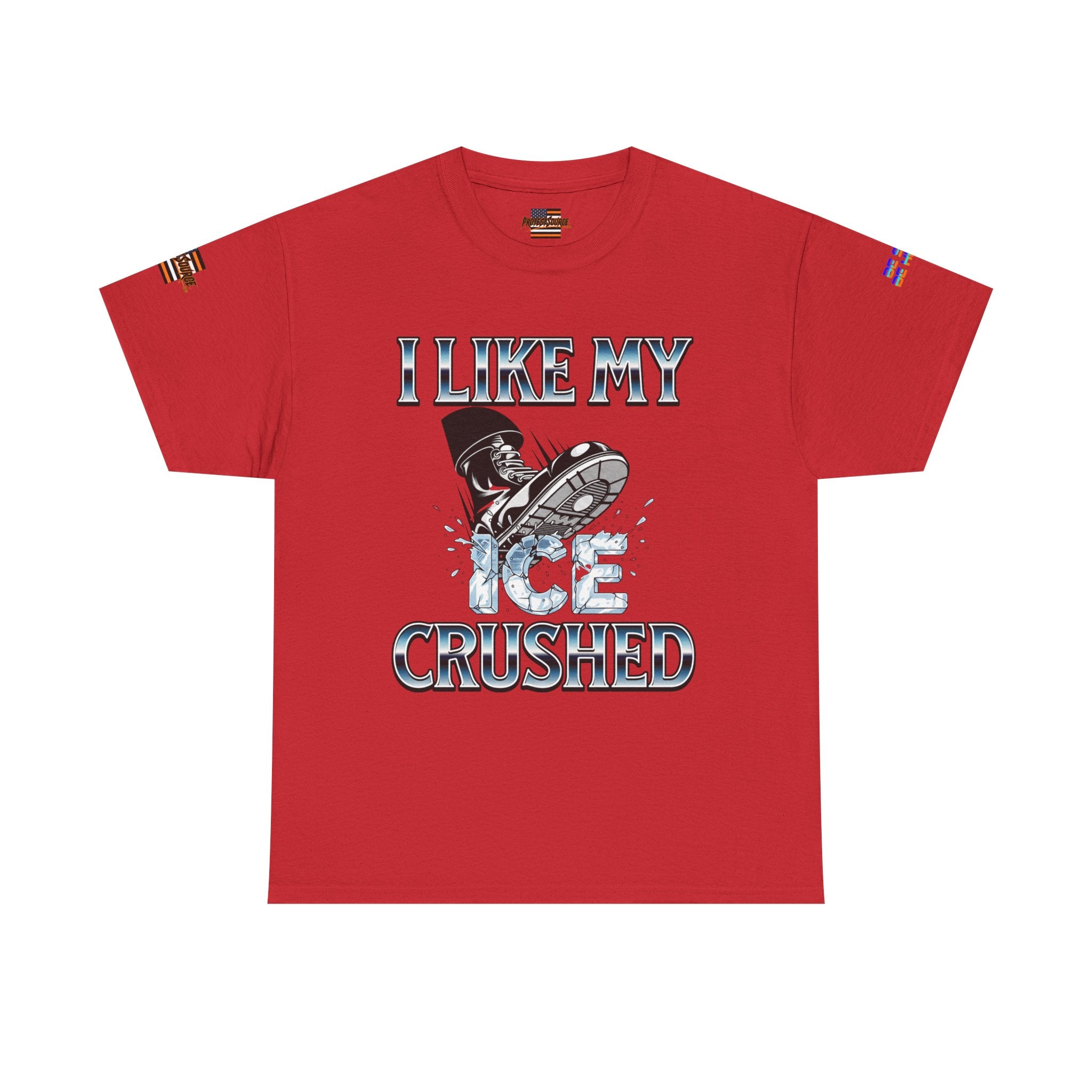 I Like My ICE Crushed Unisex Heavy Cotton Gildan Tee, Casual Wear, Gift for Activists, Comfortable Protest Wear