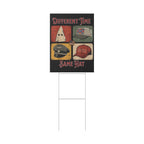 Different Time, Same Hat 18" X 24" Plastic Protest Yard Sign w/ Wire Stand
