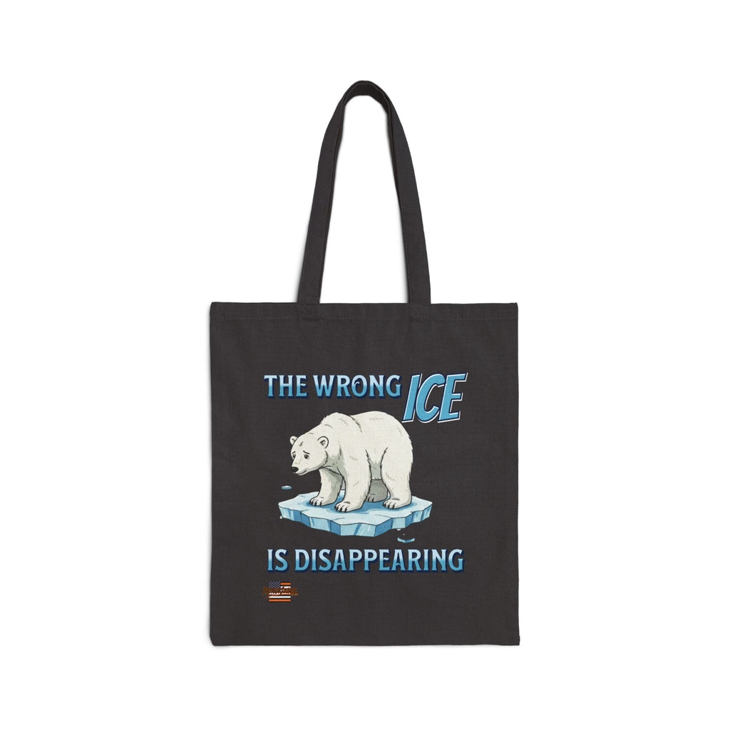 The Wrong ICE is Disappearing Cotton Canvas Tote Bag