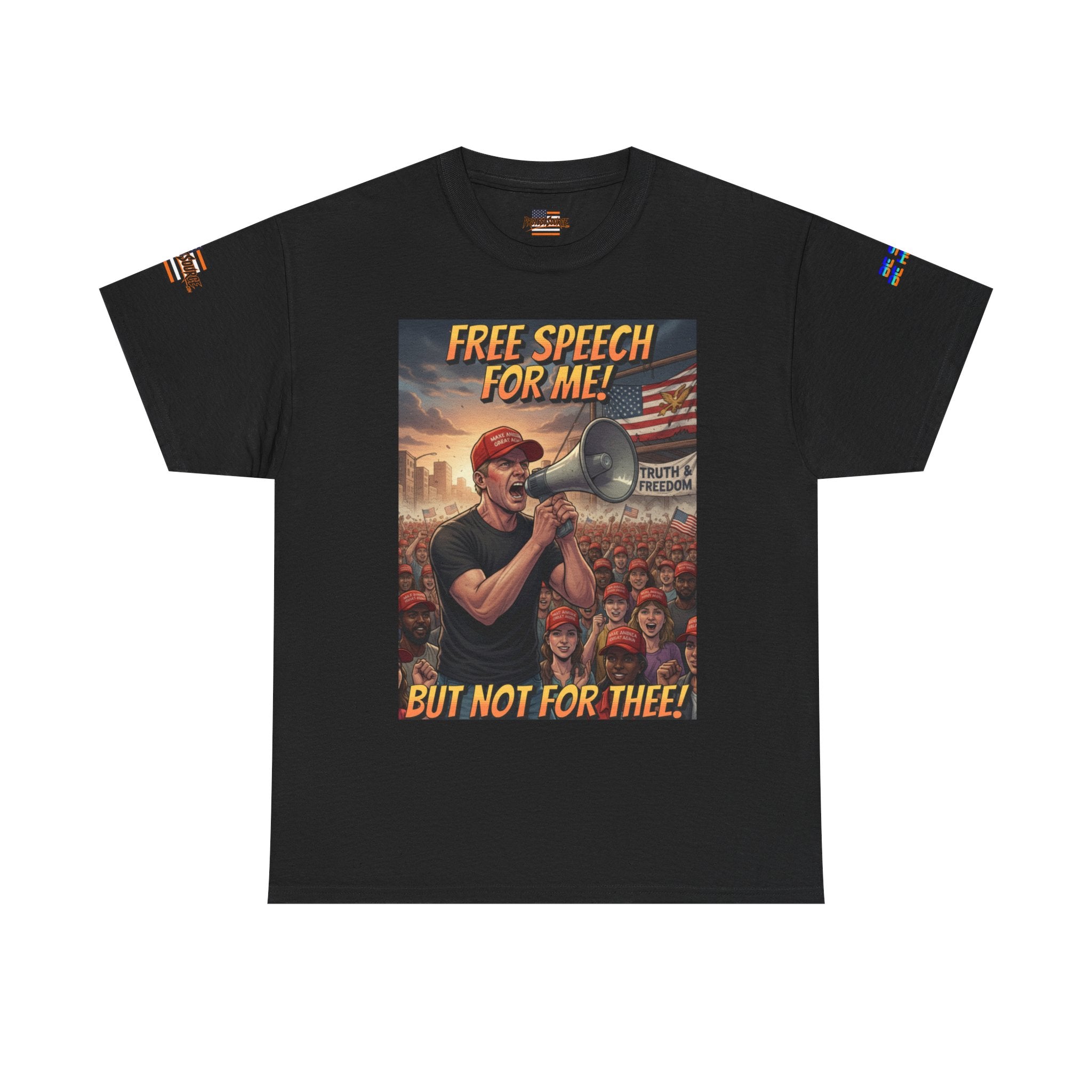 Free Speech for Me, but Not for Thee Unisex Heavy Cotton Gildan Tee, Casual Wear, Gift for Activists, Comfortable Protest Wear