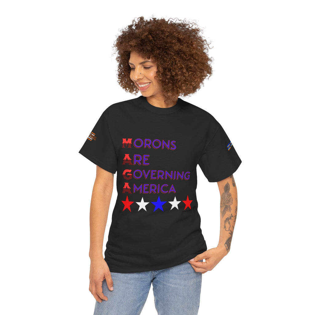 Morons Are Governing America Unisex Heavy Cotton Gildan Tee