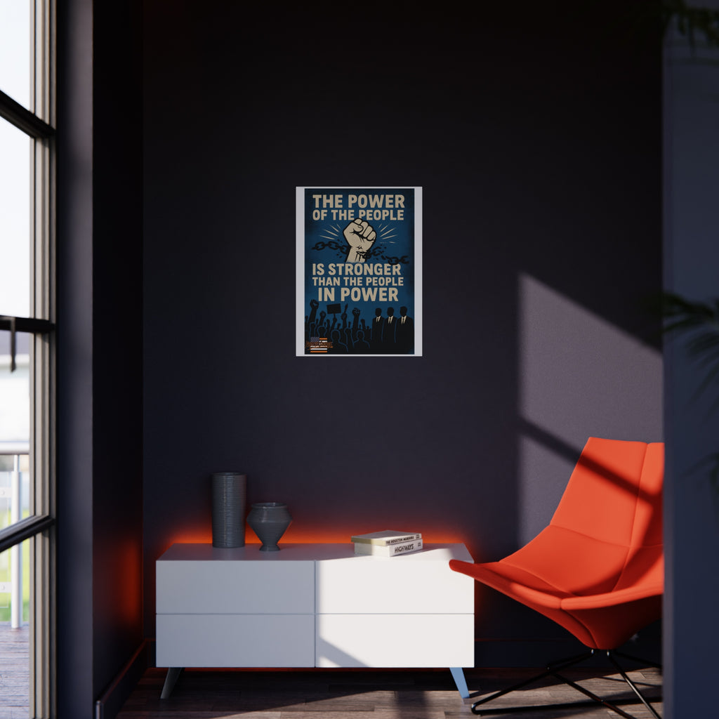 The Power of the People 18"X24" Durable Foam Board Protest Sign