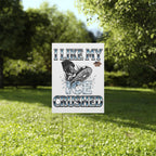I Like My ICE Crushed 18"X24" Plastic Protest Yard Sign w/Wire Stand