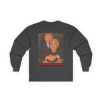 Trump and Epstein Coldplay Cam Long Sleeve Cotton Gildan Tee