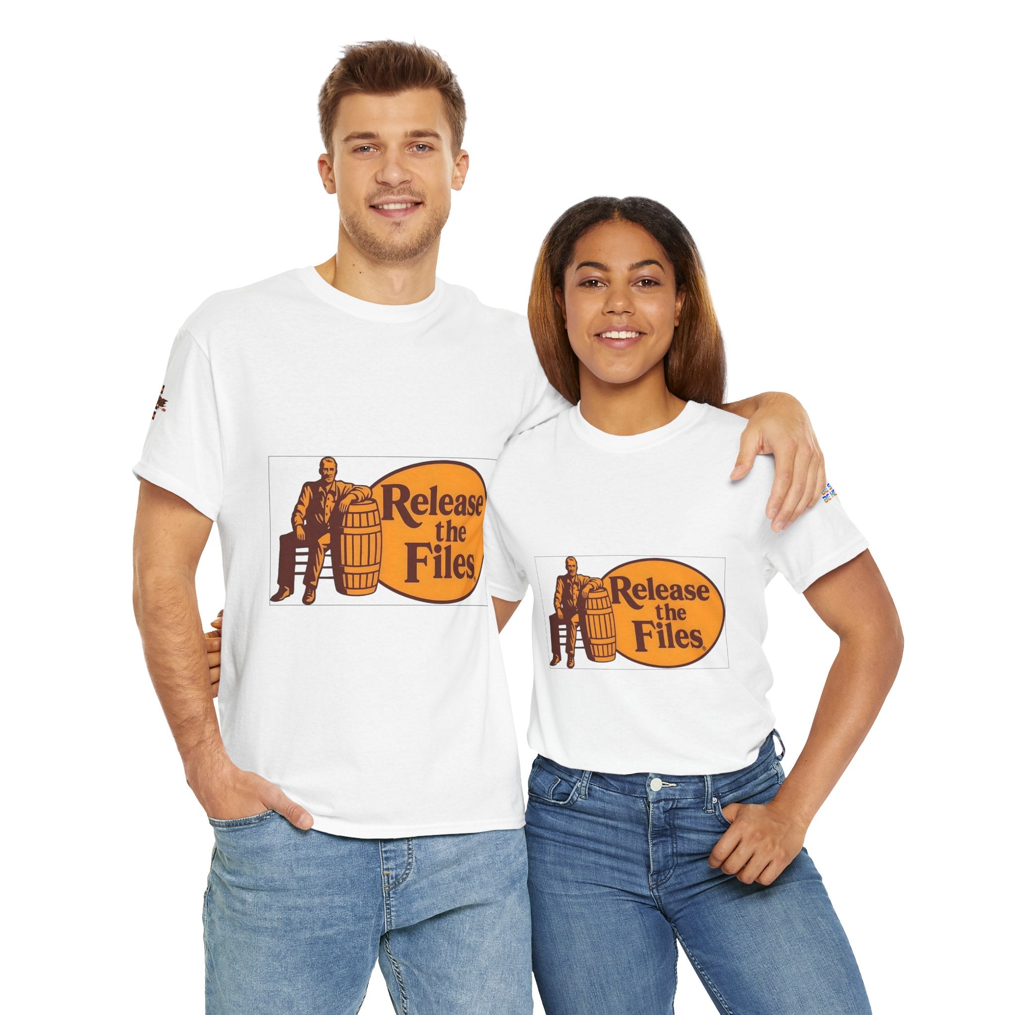Release the Files Unisex Heavy Cotton Gildan Tee, Casual Wear, Gift for Activists, Comfortable Protest Wear