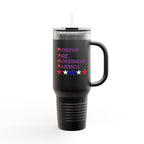 Morons Are Governing America Insulated  40 oz. Travel Mug, Perfect for Activists, Protests, Commuters, Gifts, and Daily Use