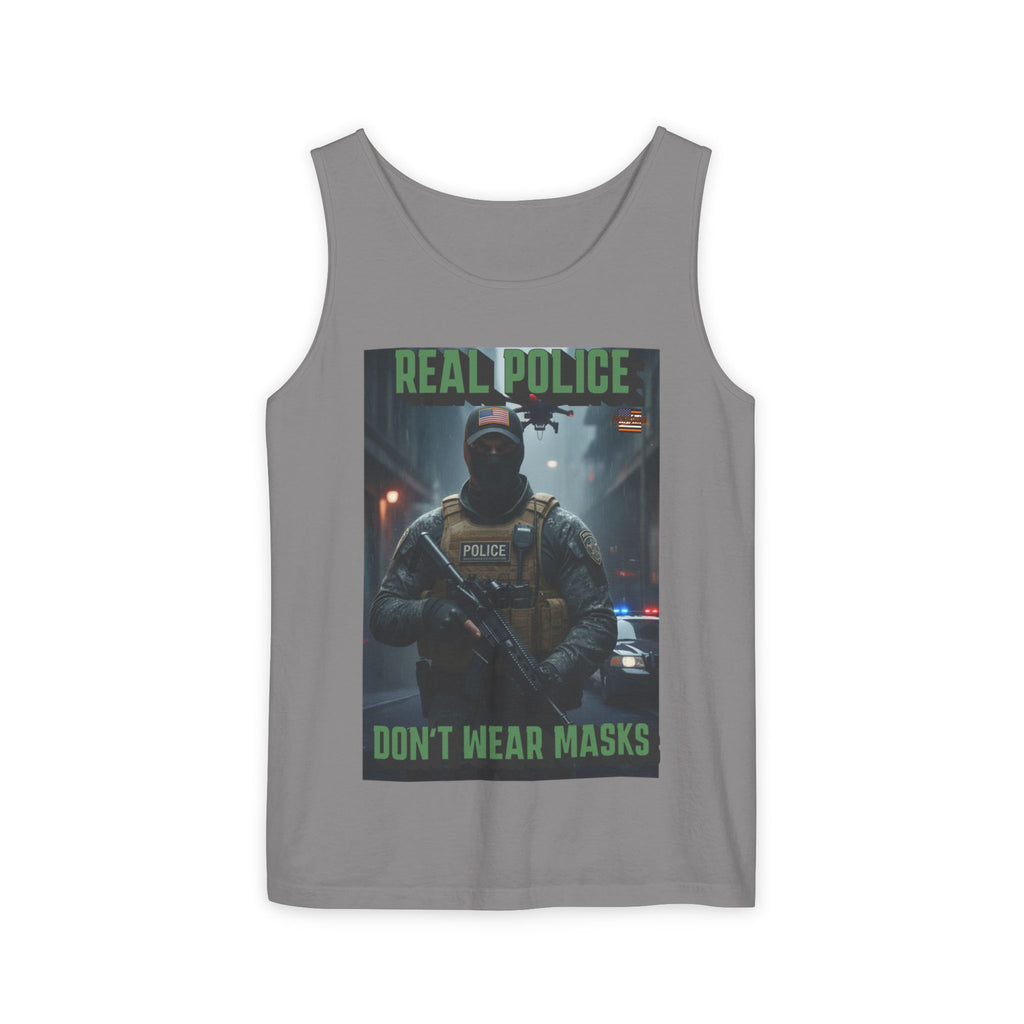 Real Police Don't Wear Masks Unisex Cotton Tank Top